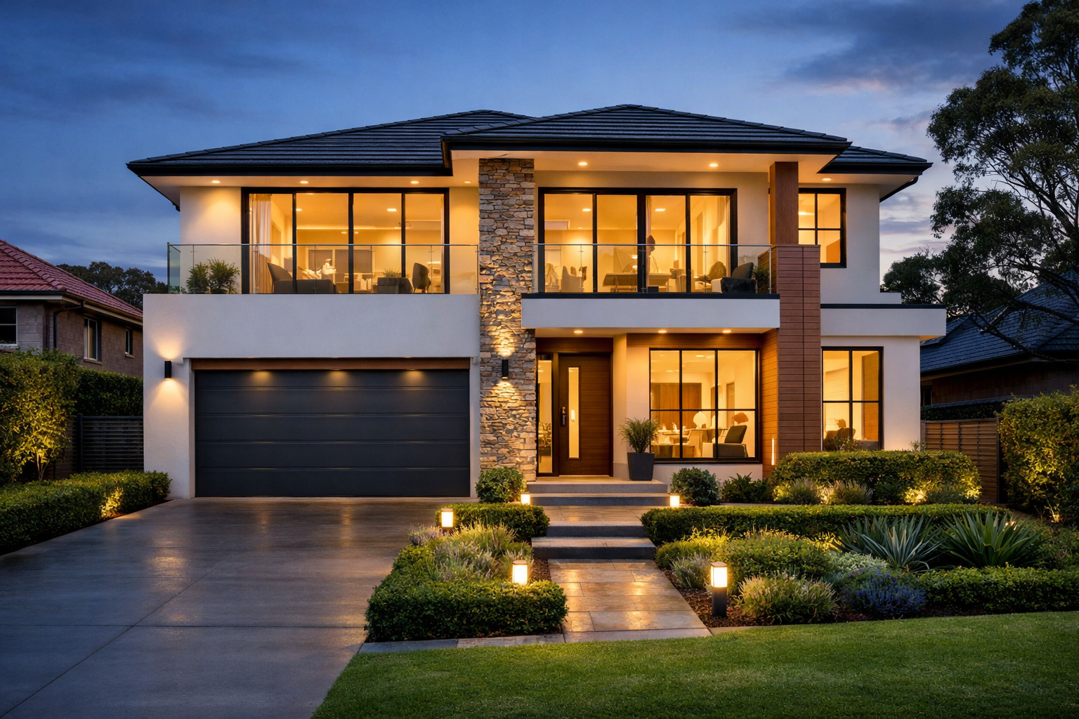 Charming family home exterior in Lane Cove